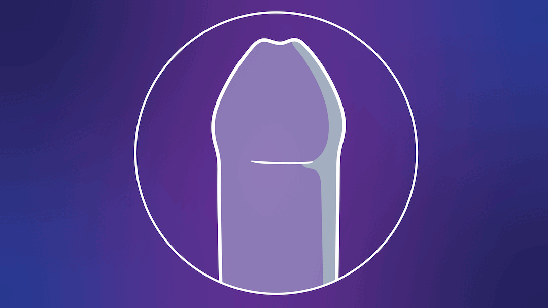 A GIF showing a foreskin go up and down