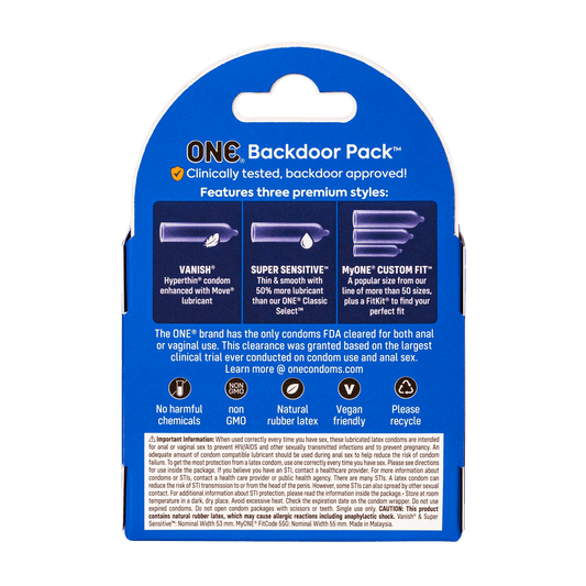 ONE® Condoms Backdoor Pack™ | ONE® Condoms Backdoor Pack™ ONE®